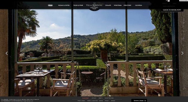 Villa Bordoni luxury boutique hotel in Tuscany